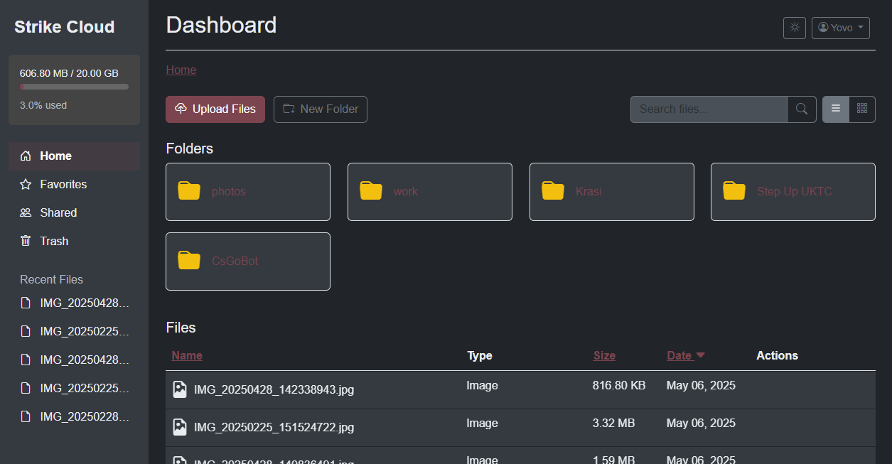 Cloud Storage Website Image